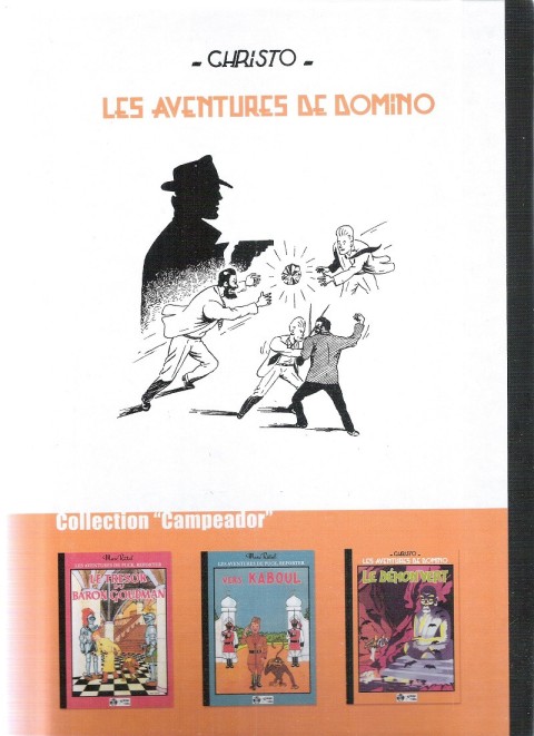 Verso de l'album Les aventures de Domino Le démon vert