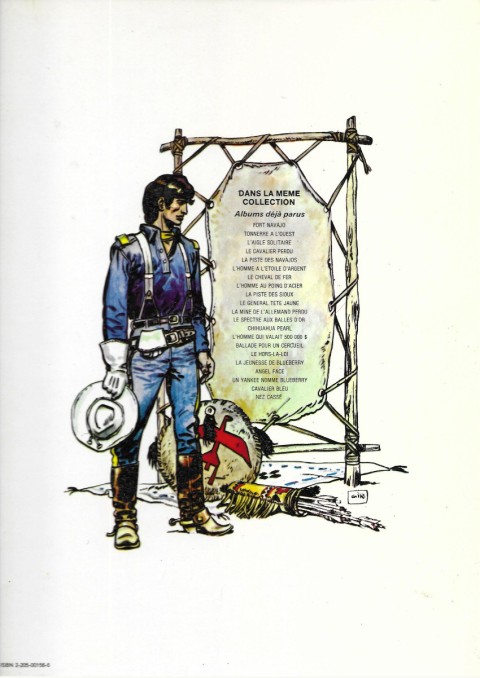 Verso de l'album Blueberry Tome 1 Fort Navajo