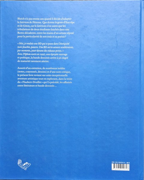 Verso de l'album Péplum / Pétrone Pétrone - Blutch. Une Rencontre