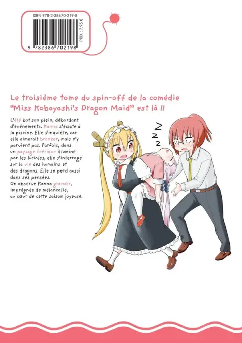 Verso de l'album Miss Kobayashi's Dragon Maid 3