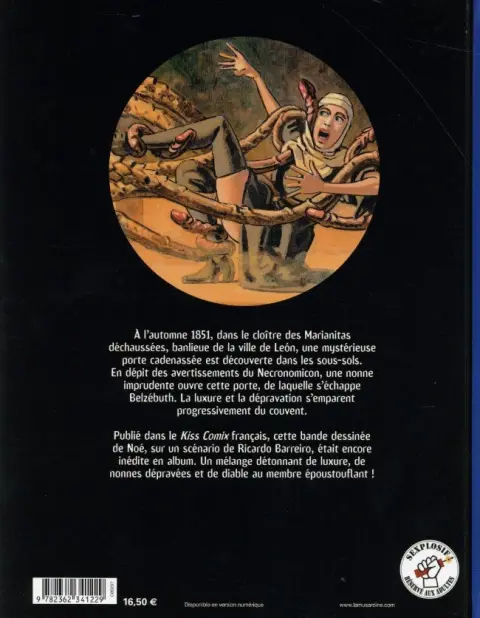 Verso de l'album Le Couvent infernal