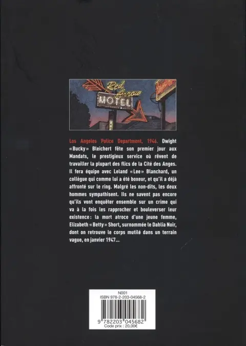 Verso de l'album Le Dahlia noir