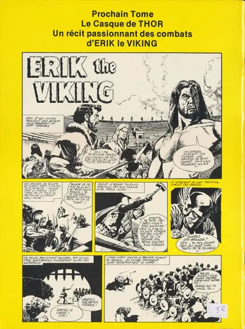 Verso de l'album Erik le viking Tome 3 Selgor l'homme-loup