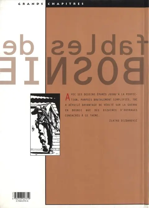Verso de l'album Fables de Bosnie