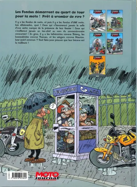 Verso de l'album Les fondus de moto Tome 5