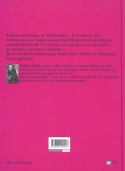 Verso de l'album Gloriande de Thémines