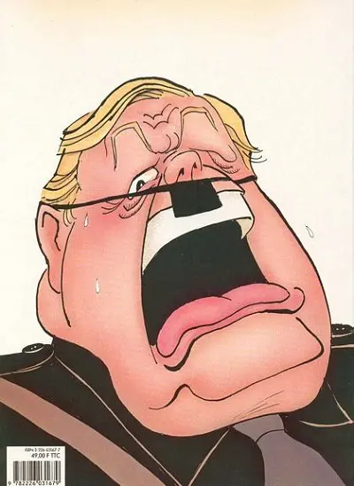 Verso de l'album Le Gros blond Tome 1 Le gros blond avec sa chemise noire