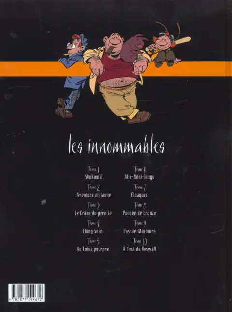 Verso de l'album Les Innommables Tome 4 Ching Soao