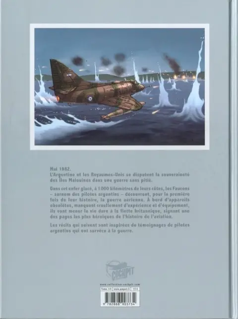 Verso de l'album Malouines, le ciel appartient aux faucons Tome 1 Skyhawk