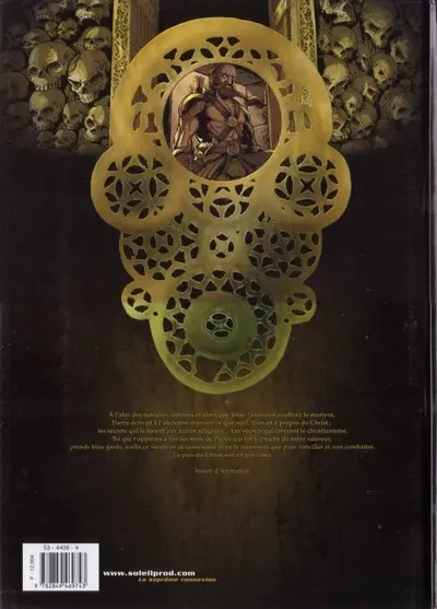 Verso de l'album Merlin Tome 9 Le secret du codex