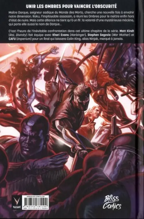 Verso de l'album Ninjak Tome 5 Les Sept Lames de Maître Darque