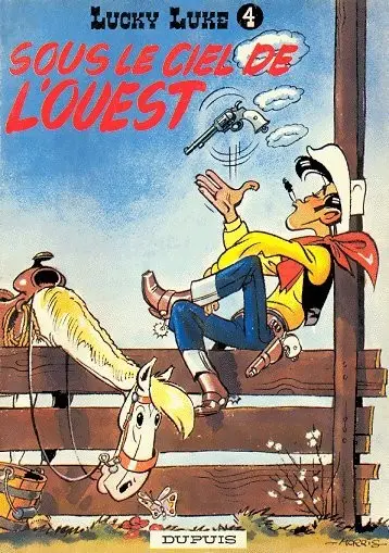 Couverture de l'album Lucky Luke Tome 4 Sous le ciel de l'Ouest