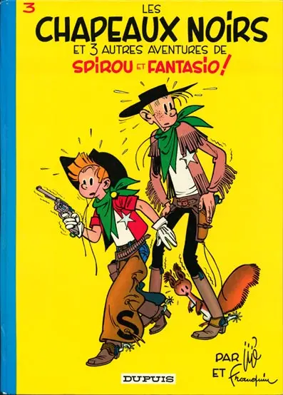 Couverture de l'album Spirou et Fantasio Tome 3 Les chapeaux noirs