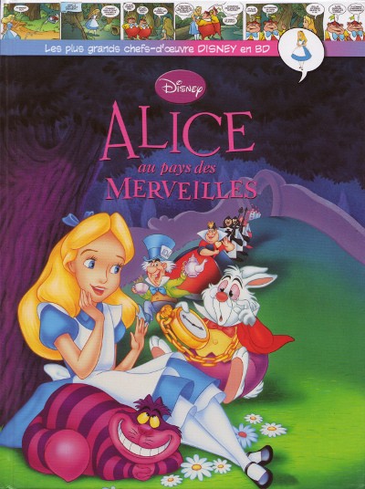 Couverture de l'album Les plus grands chefs-d'œuvre Disney en BD Tome 23 Alice au pays des merveilles