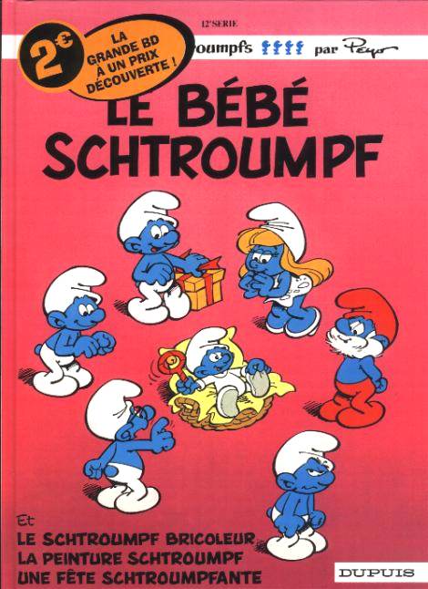 Couverture de l'album Les Schtroumpfs Tome 12 Le Bébé schtroumpf