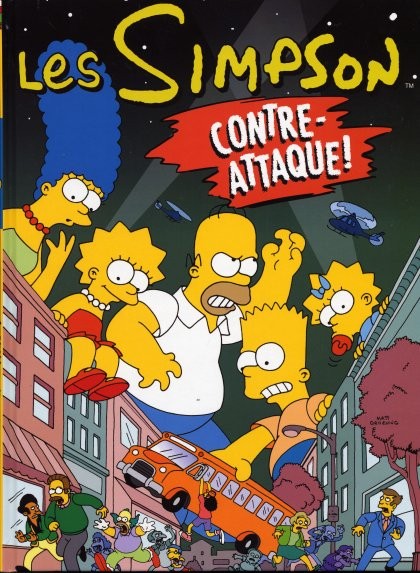 Couverture de l'album Les Simpson Tome 12 Contre-attaque !