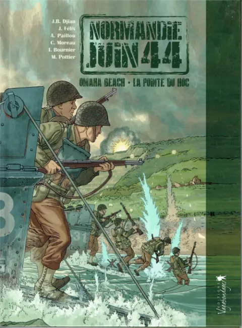 Couverture de l'album Normandie juin 44 Vagabondages Tome 1 Omaha Beach - La Pointe du Hoc