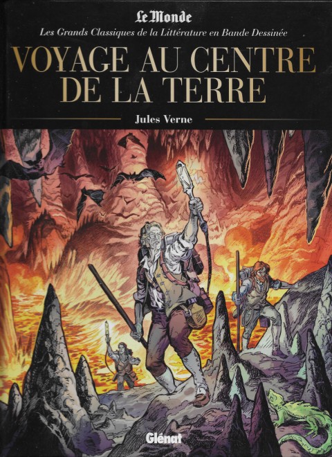 Couverture de l'album Les Grands Classiques de la littérature en bande dessinée Tome 5 Voyage au centre de la terre