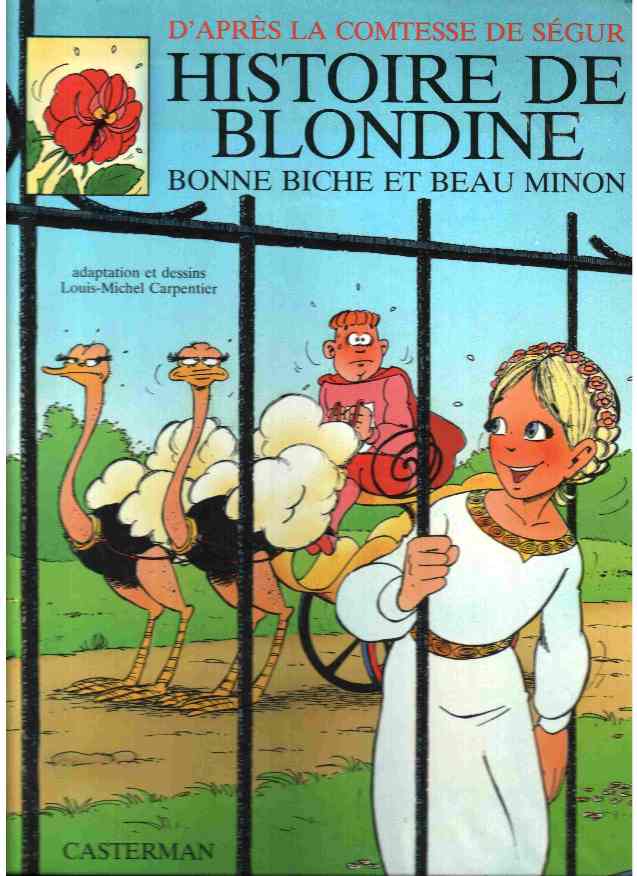 Couverture de l'album Comtesse de Ségur Tome 10 Histoire de Blondine, bonne biche et beau minon