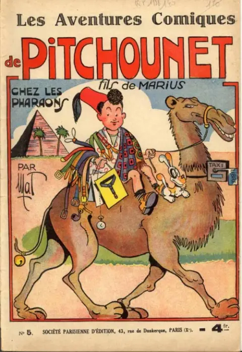 Les aventures comiques de Pitchounet, fils de Marius Tome 5 Pitcounet chez les pharaons