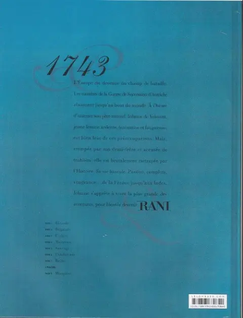 Verso de l'album Rani Tome 7 Reine