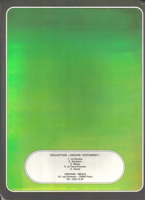 Verso de l'album Ancien testament Tome 2 Abraham