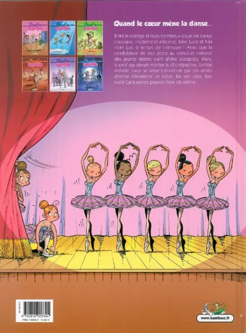 Verso de l'album Studio danse Tome 6