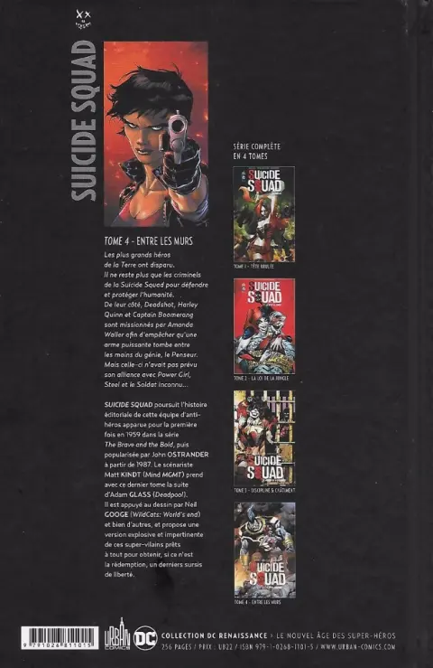 Verso de l'album Suicide Squad Tome 4 Entre les murs