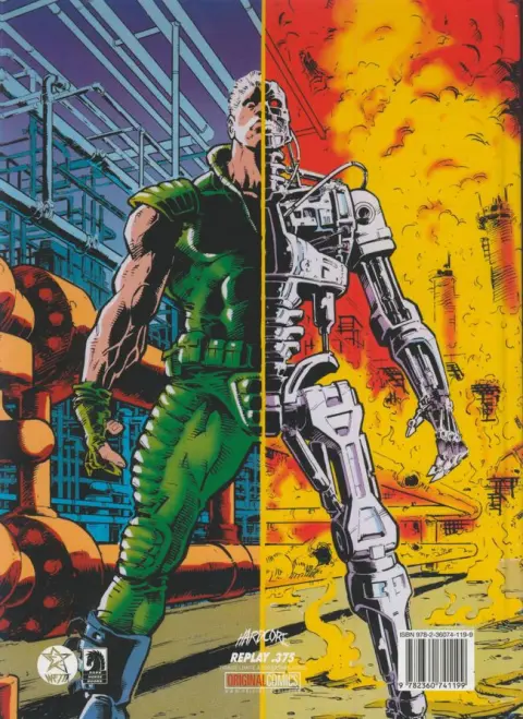 Verso de l'album Terminator : Tempest