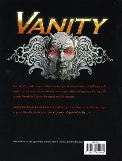 Verso de l'album Vanity Tome 1 La folie du diable