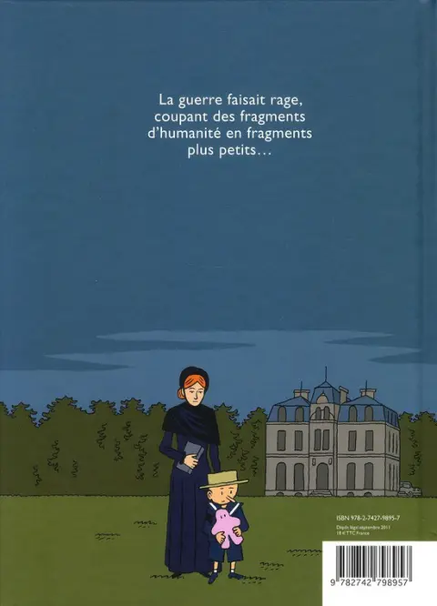 Verso de l'album Victor et l'ourours