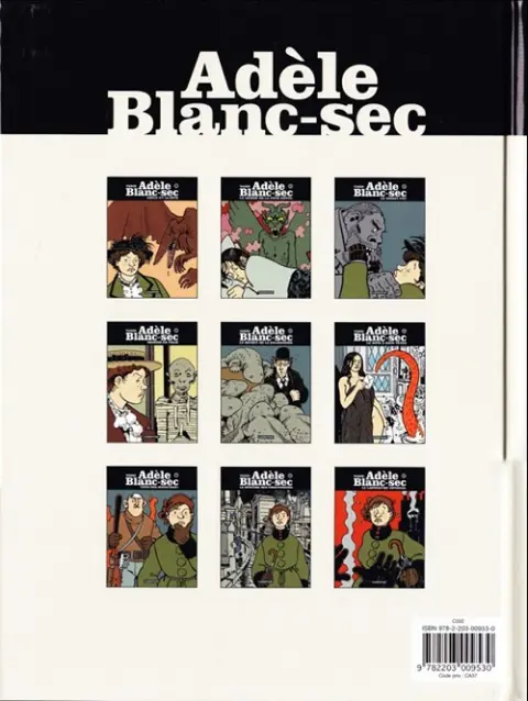 Verso de l'album Les Aventures Extraordinaires d'Adèle Blanc-Sec Tome 7 Tous des Monstres !