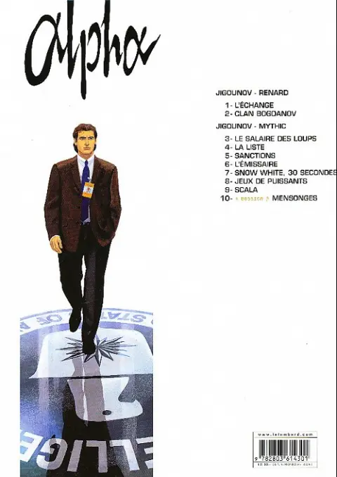 Verso de l'album Alpha Tome 3 Le salaire des loups