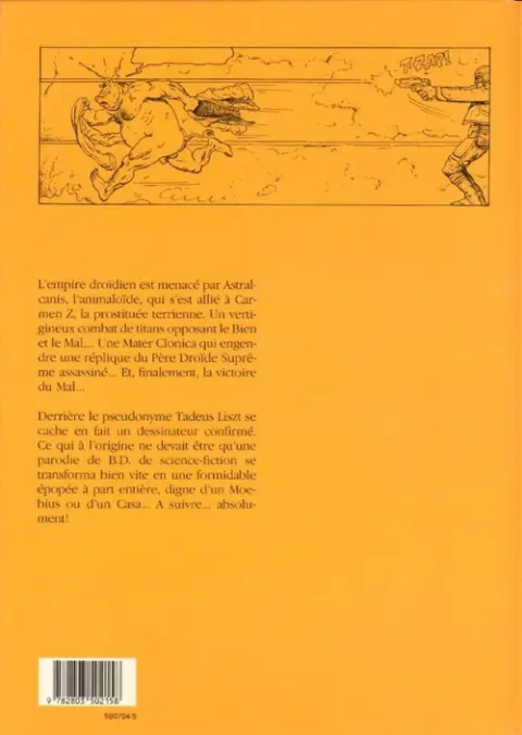 Verso de l'album L'Au-delà Sous la peau du temps