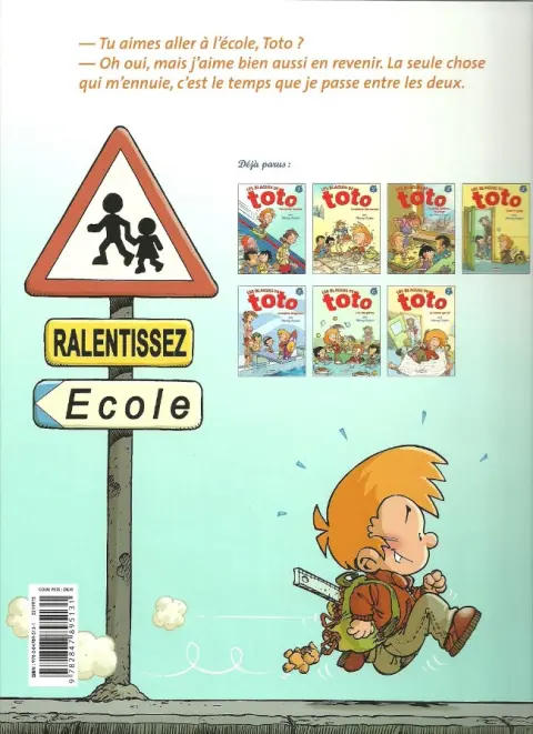 Verso de l'album Les Blagues de Toto Tome 2 La rentrée des crasses
