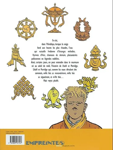 Verso de l'album Le Bouddha d'Azur Tome 1/2