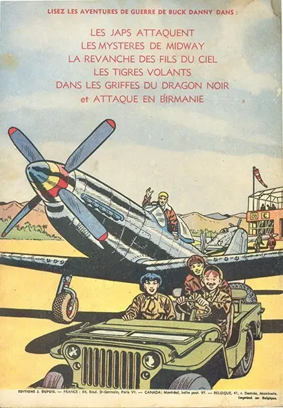 Verso de l'album Buck Danny Tome 7 Les Trafiquants de la mer Rouge