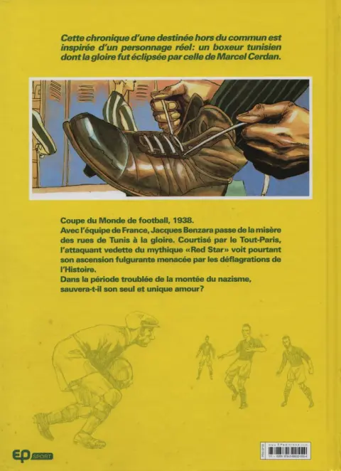 Verso de l'album Carton jaune !
