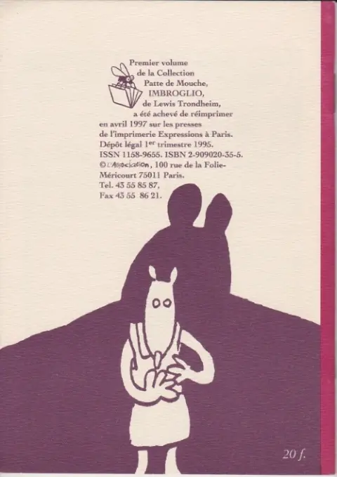Verso de l'album Imbroglio