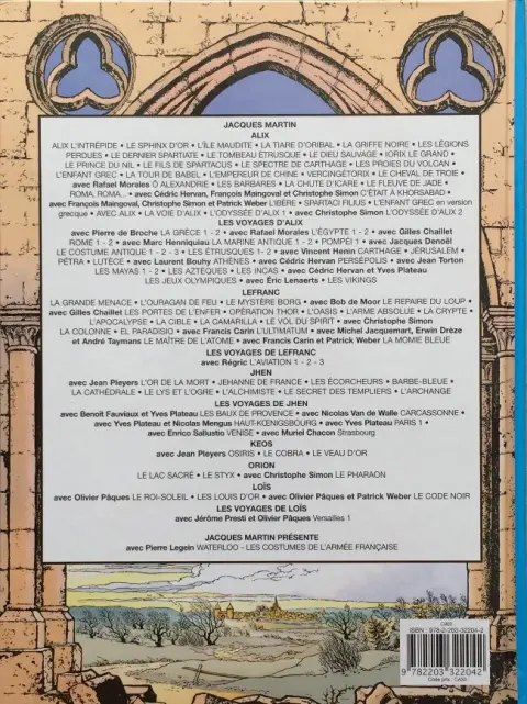 Verso de l'album Jhen Tome 6 Le lys et l'ogre