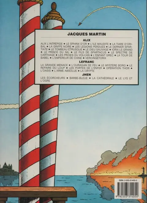 Verso de l'album Lefranc Tome 5 Les portes de l'enfer