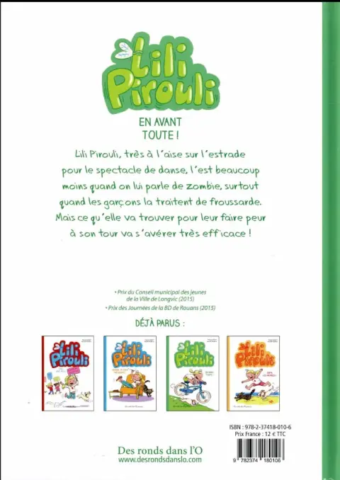 Verso de l'album Lili Pirouli Tome 3 En avant toute !