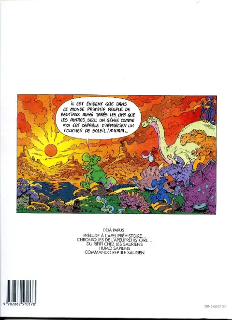 Verso de l'album Nabuchodinosaure Tome 2 Chroniques de l'apeupréhistoire...