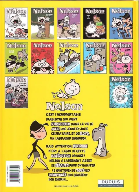 Verso de l'album Nelson Tome 8 Né pour nuire