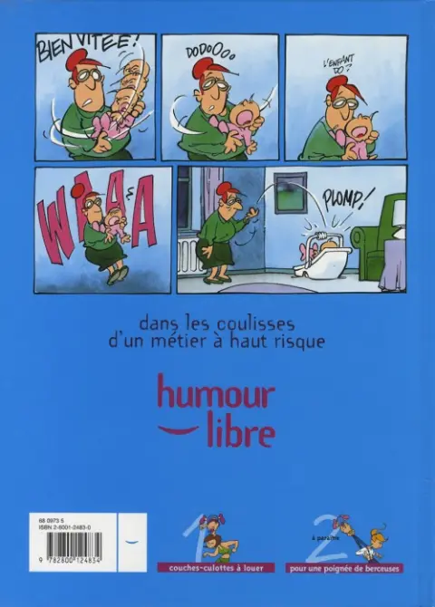 Verso de l'album Les Baby-sitters Tome 1 Couches-culottes à louer
