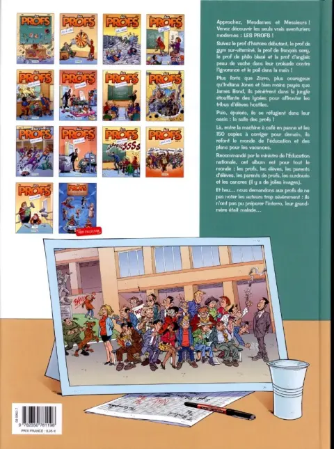 Verso de l'album Les Profs Tome 9 Rythme scolaire