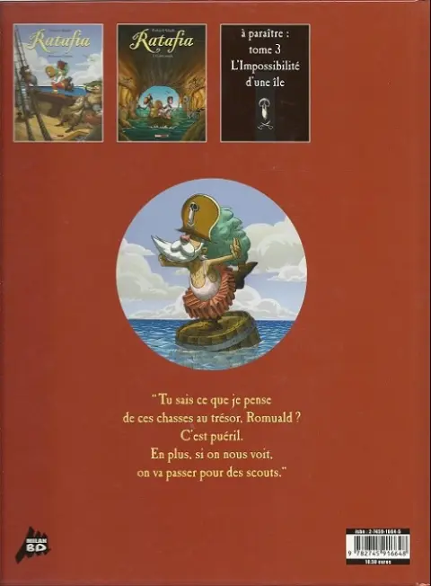 Verso de l'album Ratafia Tome 1 Mon nom est Capitaine