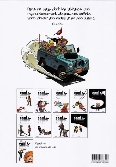 Verso de l'album Seuls Tome 1 La disparition