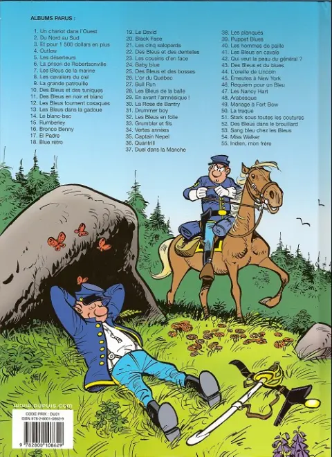 Verso de l'album Les Tuniques Bleues Tome 5 Les déserteurs