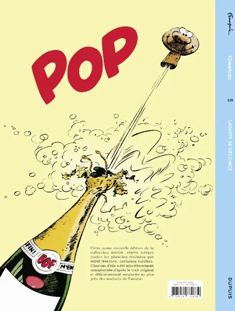 Verso de l'album Gaston Tome 13 Lagaffe se décoince